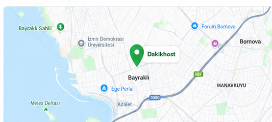 DakikHost ofis konumu